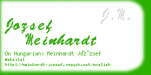 jozsef meinhardt business card